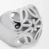 Anello con sigillo Anagram Bombé in argento sterling
