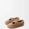 Ballerina morbida Pebble in shearling