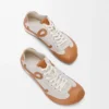 Ballet Runner 2.0 senza fodera in pelle di cervo e pelle di vitello conciata al vegetale