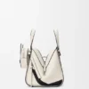 Borsa a hammock compatta “Futurist Cat” in pelle di vitello classica