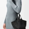 Borsa a hammock compatta in pelle di vitello