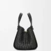 Borsa a hammock compatta in pelle di vitello