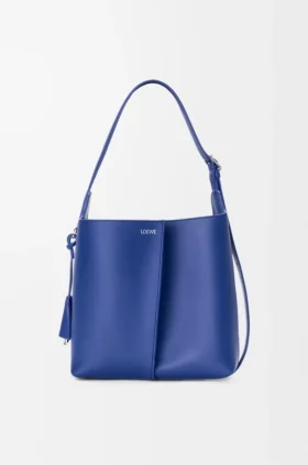 Borsa a secchiello Bilbao media in pelle di vitello liscia