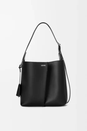 Borsa a secchiello Bilbao media in pelle di vitello liscia