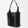Borsa a secchiello Bilbao media in pelle di vitello liscia