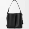 Borsa a secchiello Bilbao media in pelle di vitello liscia