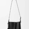 Borsa a secchiello Bilbao media in pelle di vitello liscia