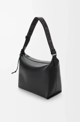 Borsa a tracolla Cubi in morbida pelle di vitello liscia e jacquard