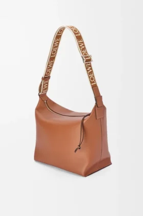 Borsa a tracolla Cubi in morbida pelle di vitello liscia e jacquard