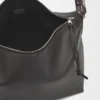 Borsa a tracolla Cubi in morbida pelle di vitello liscia e jacquard