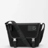 Borsa a tracolla Flex media in tela e pelle scamosciata