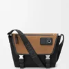 Borsa a tracolla Flex media in tela e pelle scamosciata