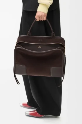 Borsa Amazona 180 grande in pelle scamosciata