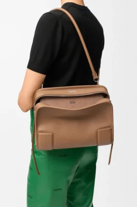Borsa Amazona 180 media in morbida pelle di vitello