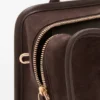 Borsa Amazona 180 media in pelle scamosciata