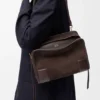 Borsa Amazona 180 media in pelle scamosciata