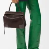 Borsa Amazona 180 media in pelle scamosciata
