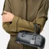 Borsa Amazona 23 Cropped in pelle di vitello lucida