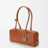 Borsa Amazona 31 Cropped in pelle di vitello lucida