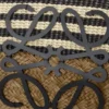 Borsa Anagram Basket grande in palma di Iraca e pelle di vitello