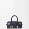 Borsa corta Cats Amazona 23 in denim ricamato