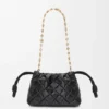 Borsa Flamenco Purse in pelle di vitello nappa increspata