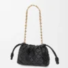 Borsa Flamenco Purse in pelle di vitello nappa increspata