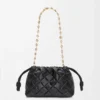 Borsa Flamenco Purse in pelle di vitello nappa increspata