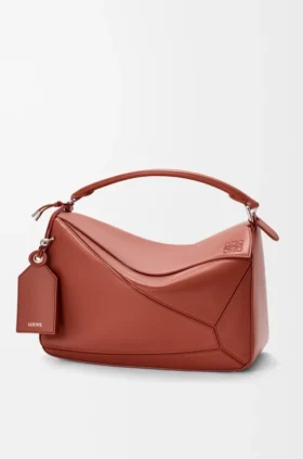 Borsa grande “Featherlight Puzzle” in pelle di agnello nappa