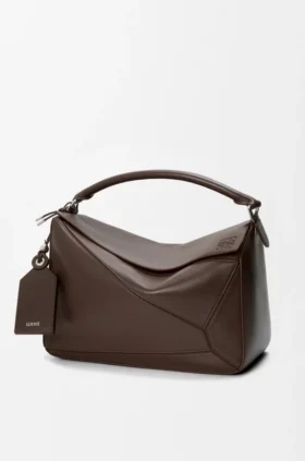 Borsa grande “Featherlight Puzzle” in pelle di agnello nappa