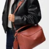 Borsa grande “Featherlight Puzzle” in pelle di agnello nappa