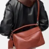 Borsa grande “Featherlight Puzzle” in pelle di agnello nappa