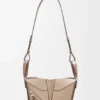 Borsa Hammock Compact in morbida pelle di vitello martellata