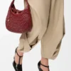 Borsa Hobo “Diamond” in pelle di vitello