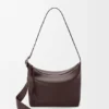 Borsa Loop Hobo media in morbida pelle di vitello martellata