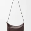 Borsa Loop Hobo media in morbida pelle di vitello martellata