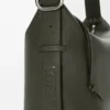 Borsa Loop Hobo media in morbida pelle di vitello martellata
