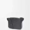 Borsa messenger Military XS in morbida pelle di vitello liscia e jacquard