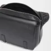 Borsa messenger Military XS in morbida pelle di vitello liscia e jacquard