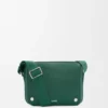 Borsa messenger Pebble media in morbida pelle di vitello martellata