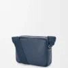 Borsa messenger Pebble media in morbida pelle di vitello martellata