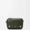 Borsa messenger “Pebble” piccola in morbida pelle di vitello martellata