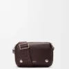 Borsa messenger “Pebble” piccola in morbida pelle di vitello martellata