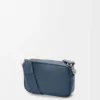 Borsa messenger “Pebble” piccola in morbida pelle di vitello martellata