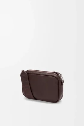Borsa messenger “Pebble” piccola in morbida pelle di vitello martellata
