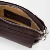 Borsa messenger “Pebble” piccola in morbida pelle di vitello martellata