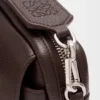 Borsa messenger “Pebble” piccola in morbida pelle di vitello martellata