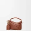 Borsa Mini Featherlight Puzzle in pelle di agnello nappa