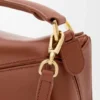 Borsa Mini Featherlight Puzzle in pelle di agnello nappa