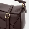 Borsa Mini Featherlight Puzzle in pelle di agnello nappa